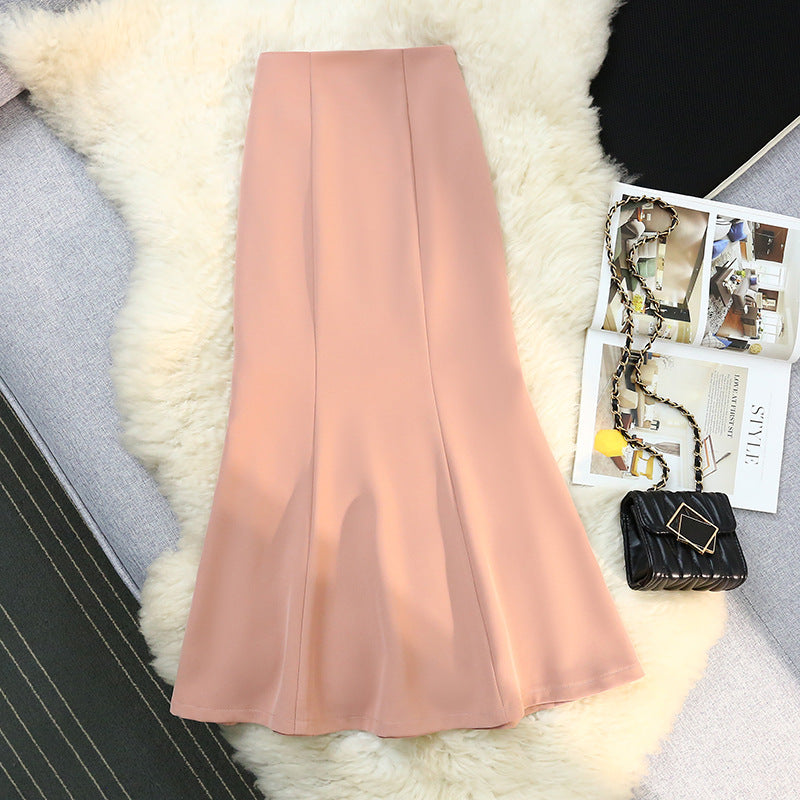 Fishtail High Waist Slimming Sheath Western Style All-matching Skirt