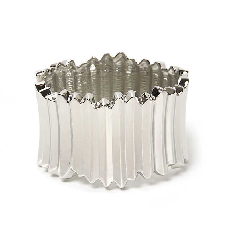 Popular Jewelry Irregular Bangle Exaggerated Wide Bangle In Europe And America