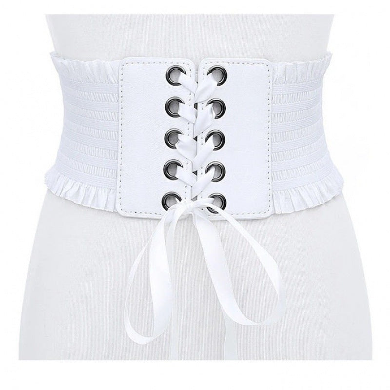 Ladies Bandage Fringe Fashion Girdle Butterfly End Waist