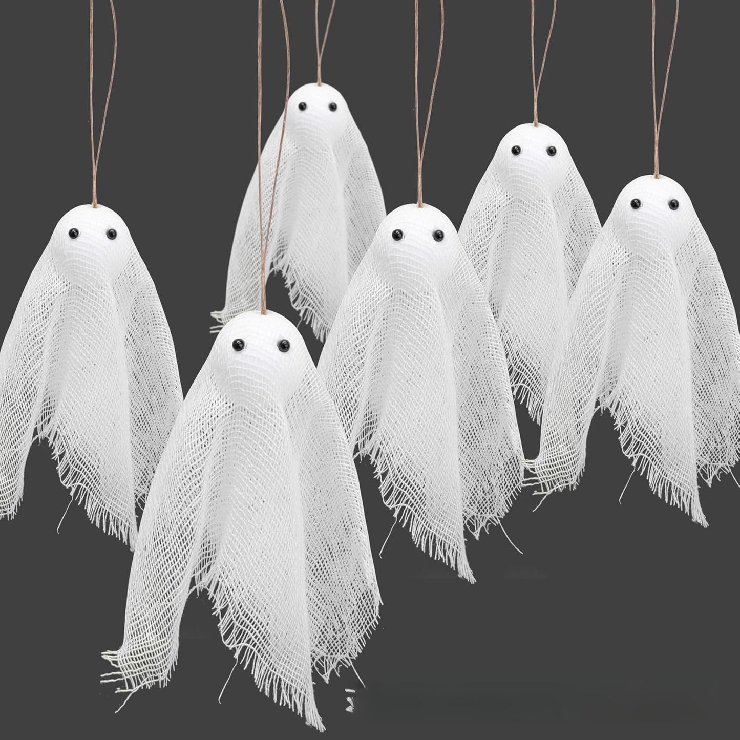 Halloween White Ghost Mesh Hanging Decoration