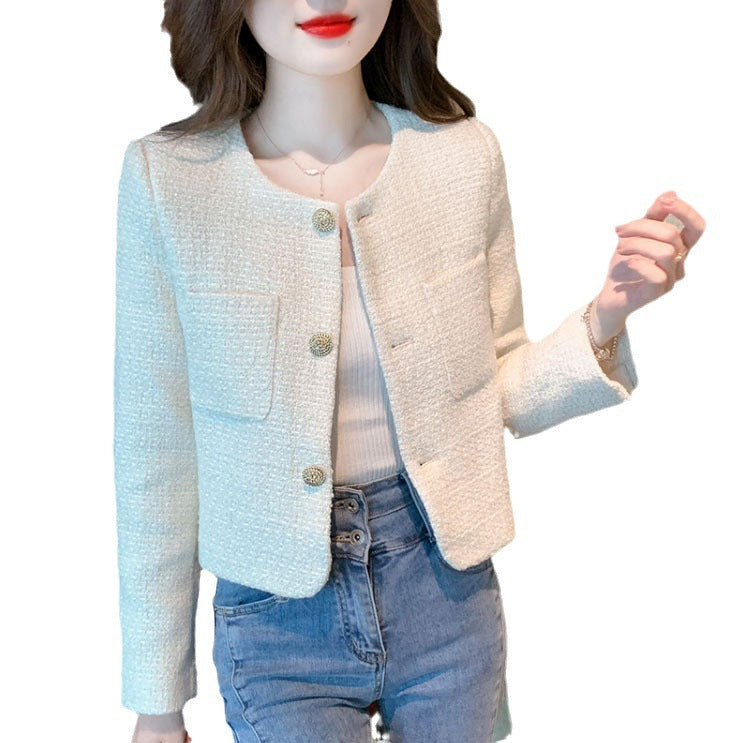 French Style Jacket Women's Coat Tweed