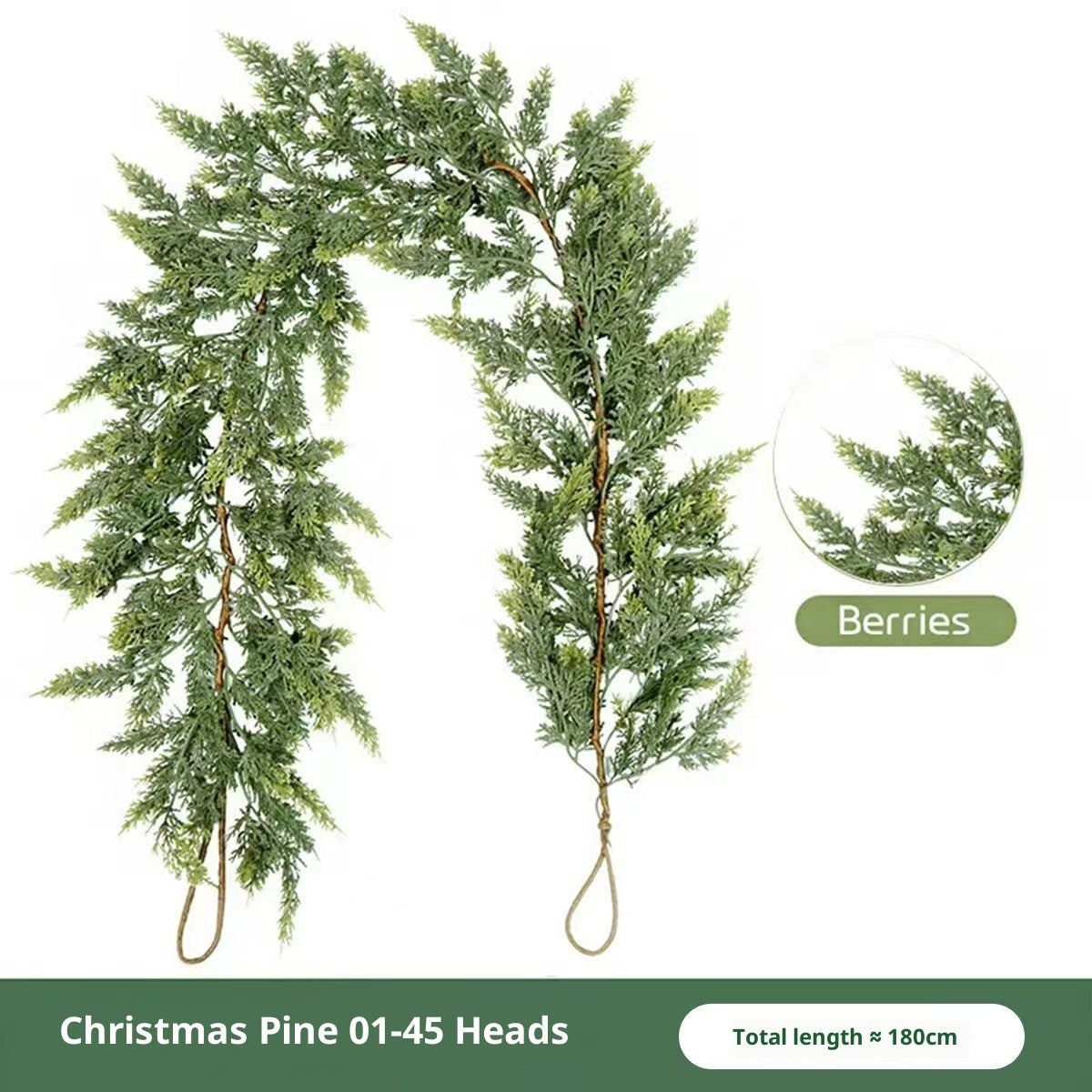 Thickened Cedar Rattan Decorations Christmas Pine And Cypress Rattan