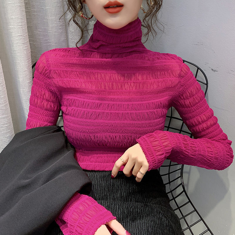 Slim-Fit Stacking And Pile-Up Collar Tops