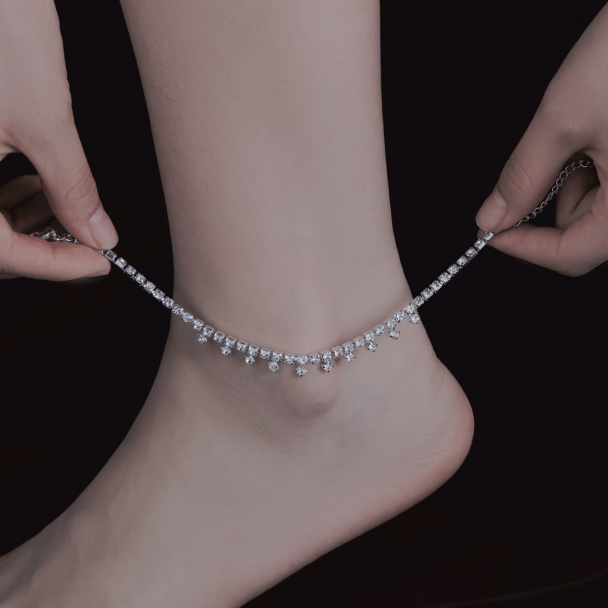 Retro Fashion Multi-layer Tassel Anklet For Women