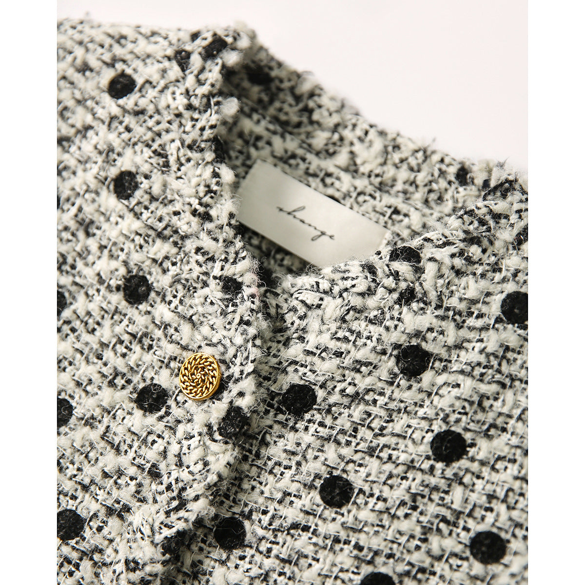 Fashionable Elegant Tweed Coat For Women