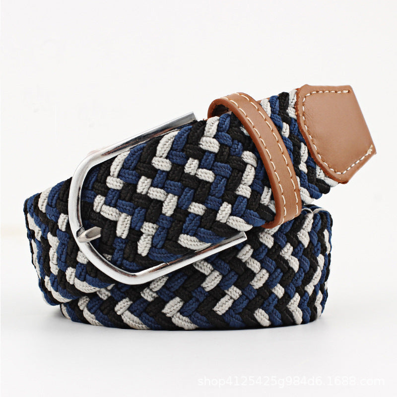 Elastic Woven Belt Corrugated All-match Casual Women's Canvas