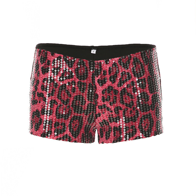 Spring And Summer Women's Clothing Fashion Low Waist Sequined Shorts