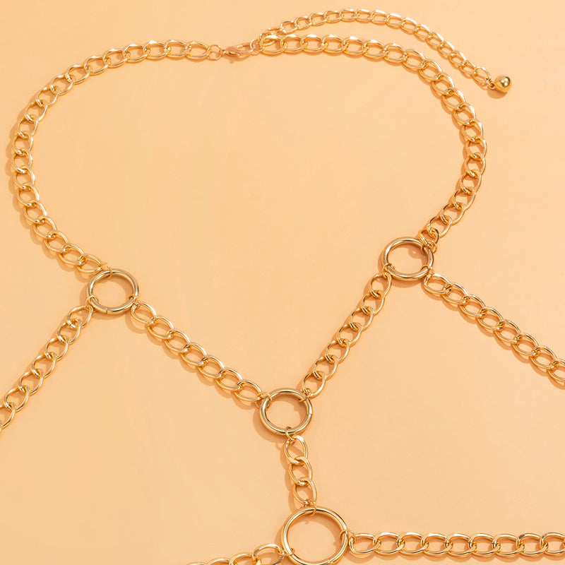 Exaggerated Fashion Simple Aluminum Chain Metal Multilayer