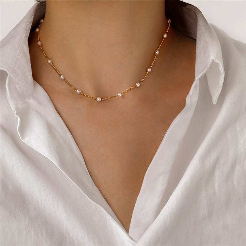 High-grade Niche Pearl Clavicle Pearl Necklace