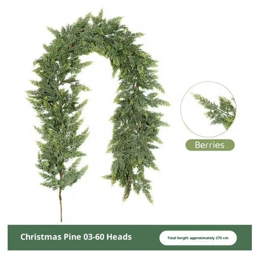 Thickened Cedar Rattan Decorations Christmas Pine And Cypress Rattan