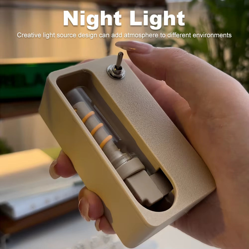 Manual Mechanical Flip Flexible Light Relieve Stress Magnetic Ambient Light Table Night Light Ornament for Indoor Outdoor