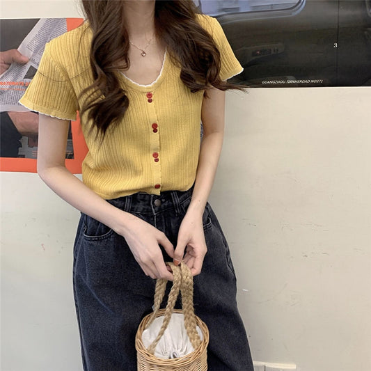 Slim Slim Short-Sleeved T-Shirt Shirt