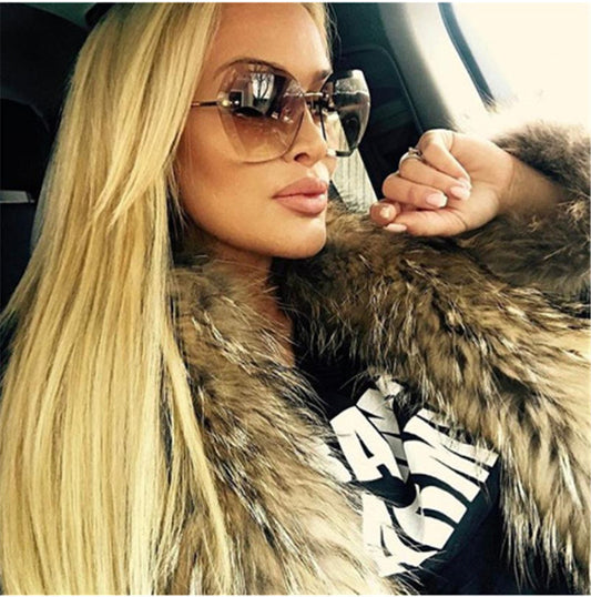 Ocean Piece Sunglasses European And American Trend Glasses Cut-edge Sunglasses