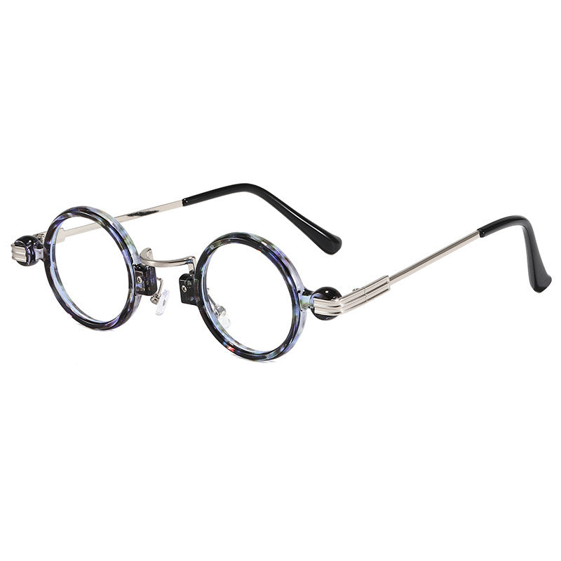 Steampunk Style Small Frame Sunglasses Personalized Hip-hop Round Sunglasses