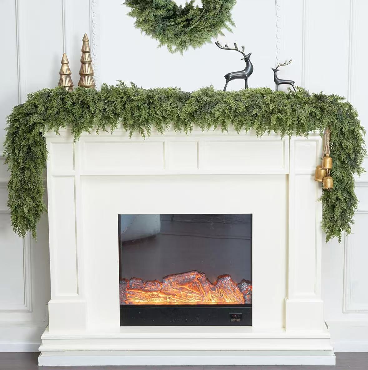 Christmas Holiday Simulation Soft Rubber Hand Feeling Cedar Table Decorative Ornament