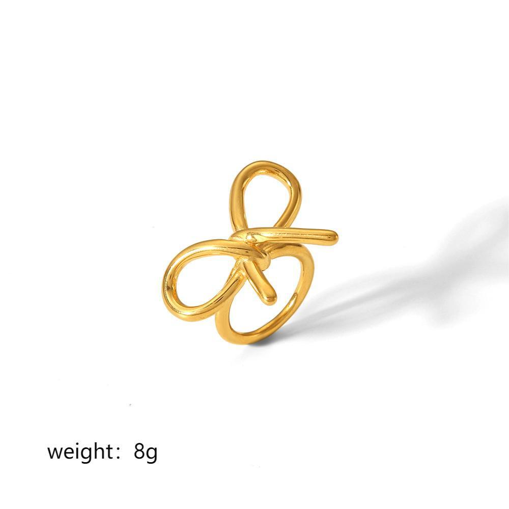 Women's 18K Gold Stainless Steel Ring