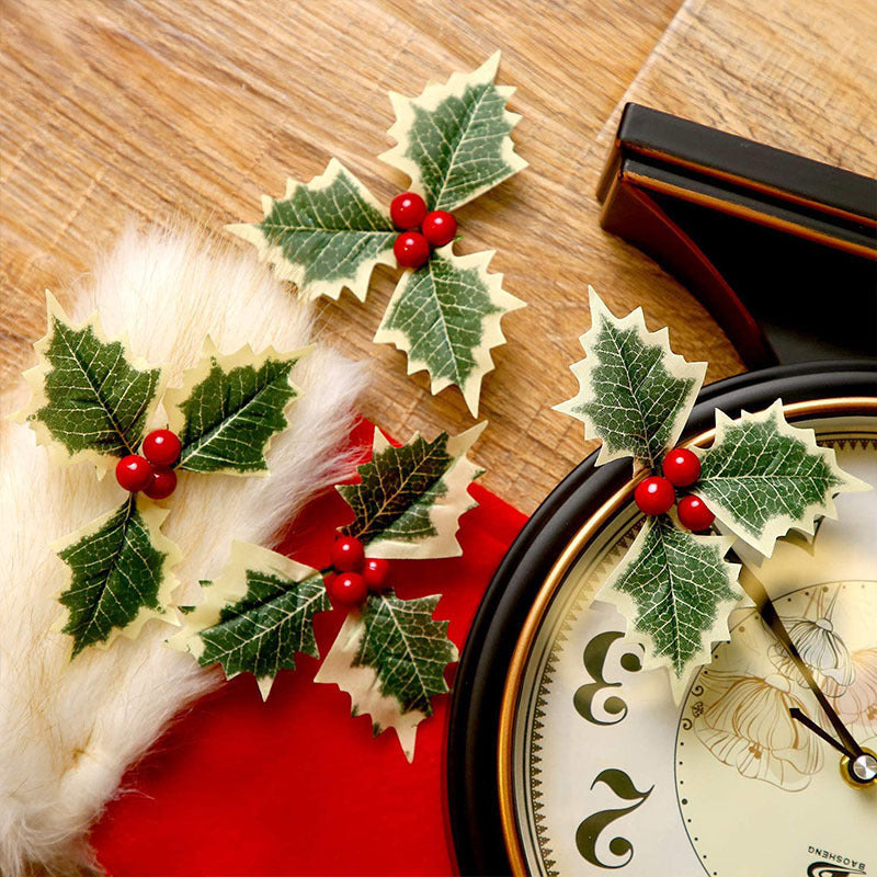 Christmas Leaves Plus Red Fruit Christmas Tree Decorations