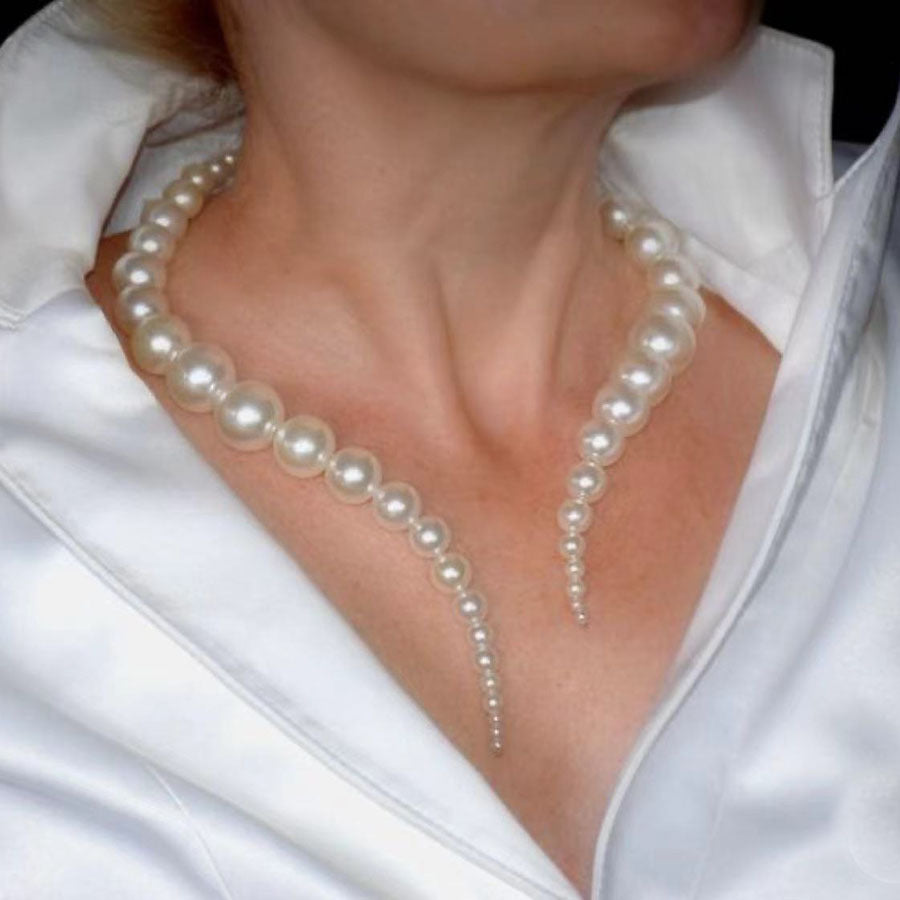 European And American High-grade Large And Small Pearls Necklace