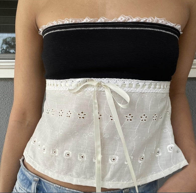 Spring New Women's Clothing Fashion Bandeau Off-shoulder Slim-fit Tank Top