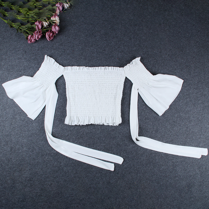 Off shoulder short sleeve