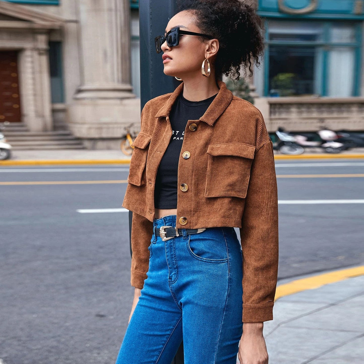 Organ Bag Loose Short Long Sleeve Small Coat
