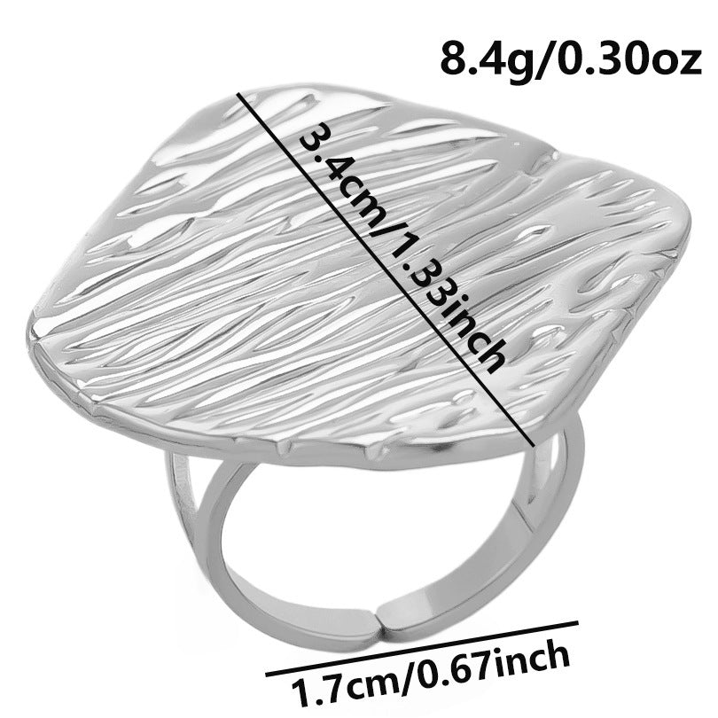 304 Stainless Steel European And American New Ring Women