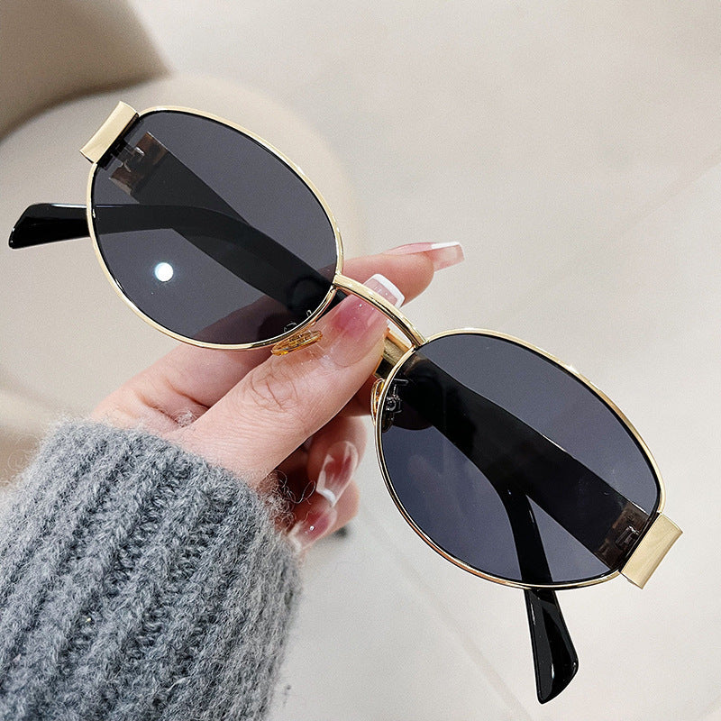 New Retro Oval Frame Glasses