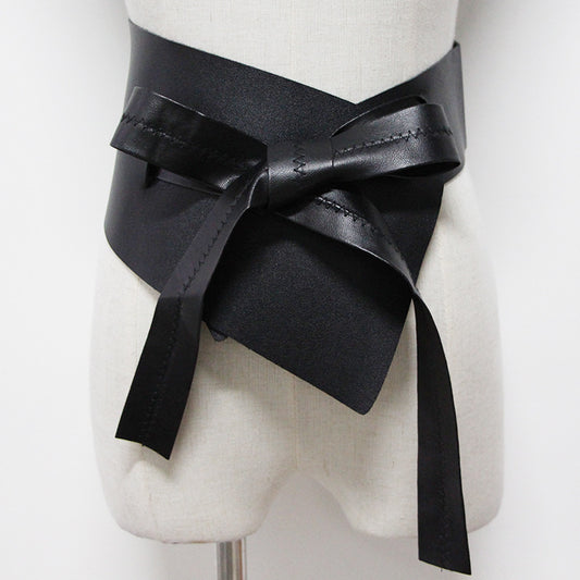 Women's Fashion Irregular Bow Bandage Waist Seal