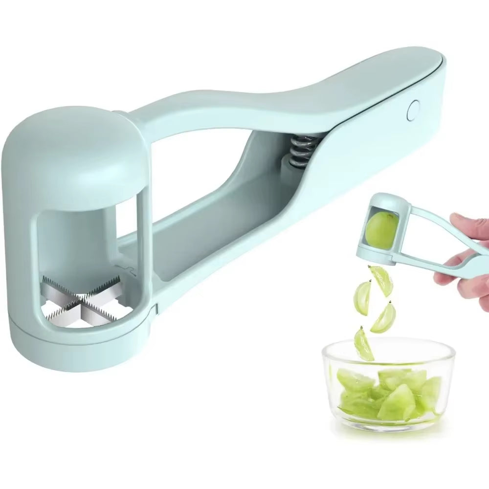Fruits Slicer Cutter Grape Cherry Tomato Fruit Salad Splitter Artifact Toddlers Small Kitchen Accessories Cut Gadget for Baby