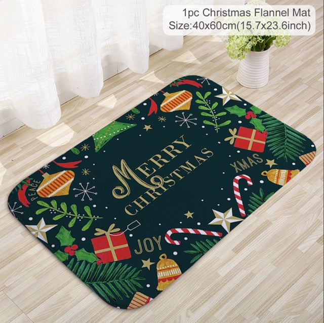 Santa Claus Christmas Mat Outdoor Carpet