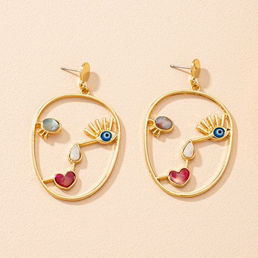 Vintage Fashion Acrylic Earrings Women