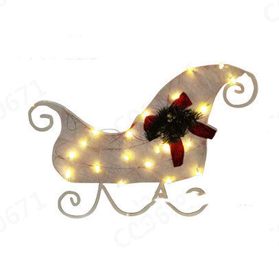 Christmas Scene Decoration With LED Lights Christmas Snowman Ornaments