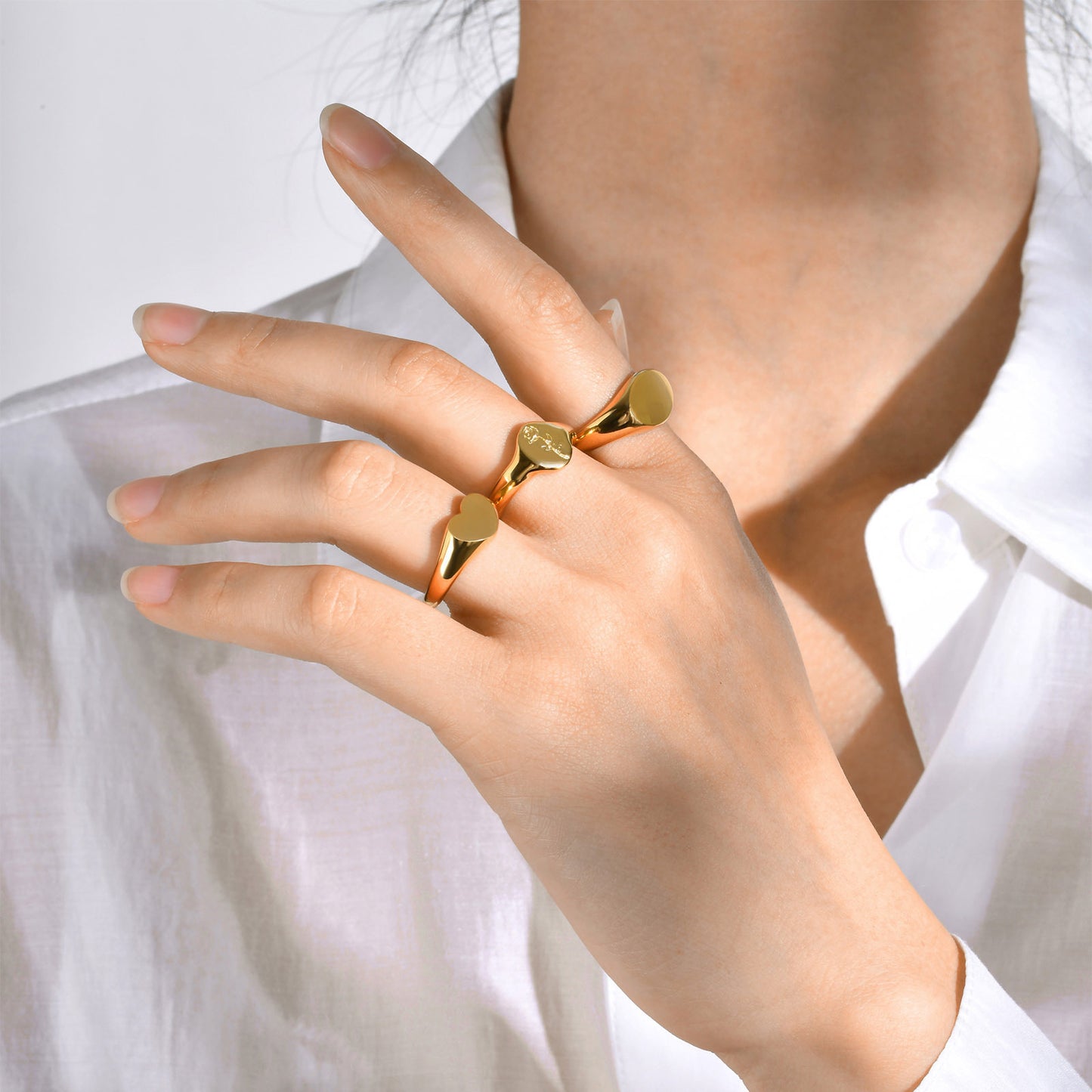 Stainless Steel Neutral Geometric Ring
