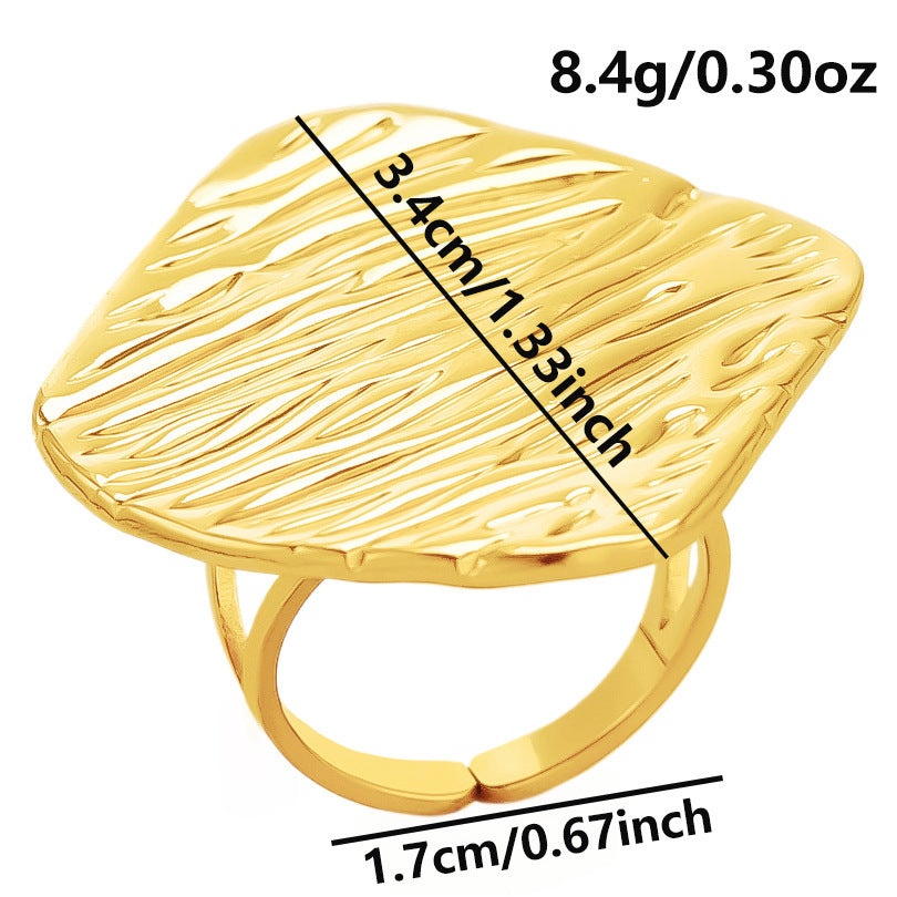 304 Stainless Steel European And American New Ring Women