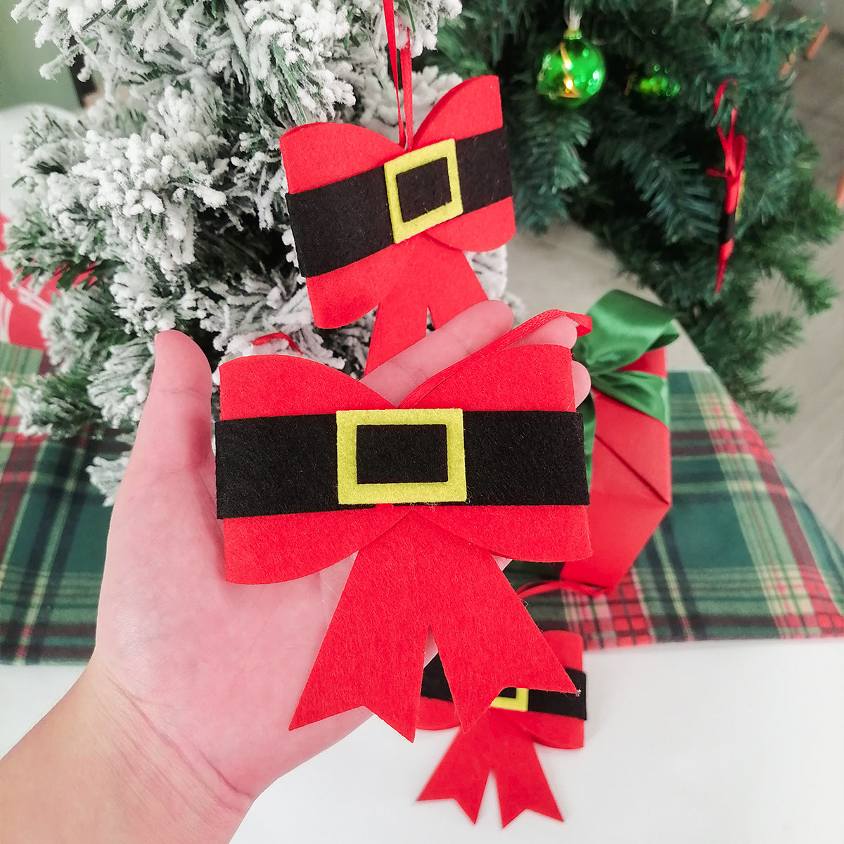 Christmas Bowknot Decorative Gift Decorative Ornaments