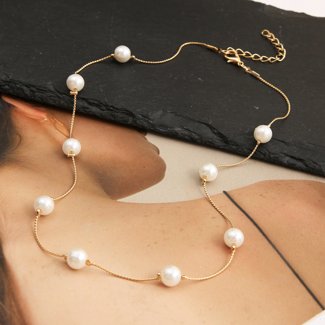 High-grade Niche Pearl Clavicle Pearl Necklace