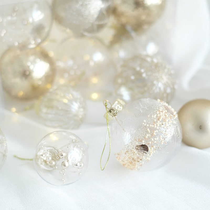 Dreamy Champagne Color Gold Retro Coffee Christmas Ball