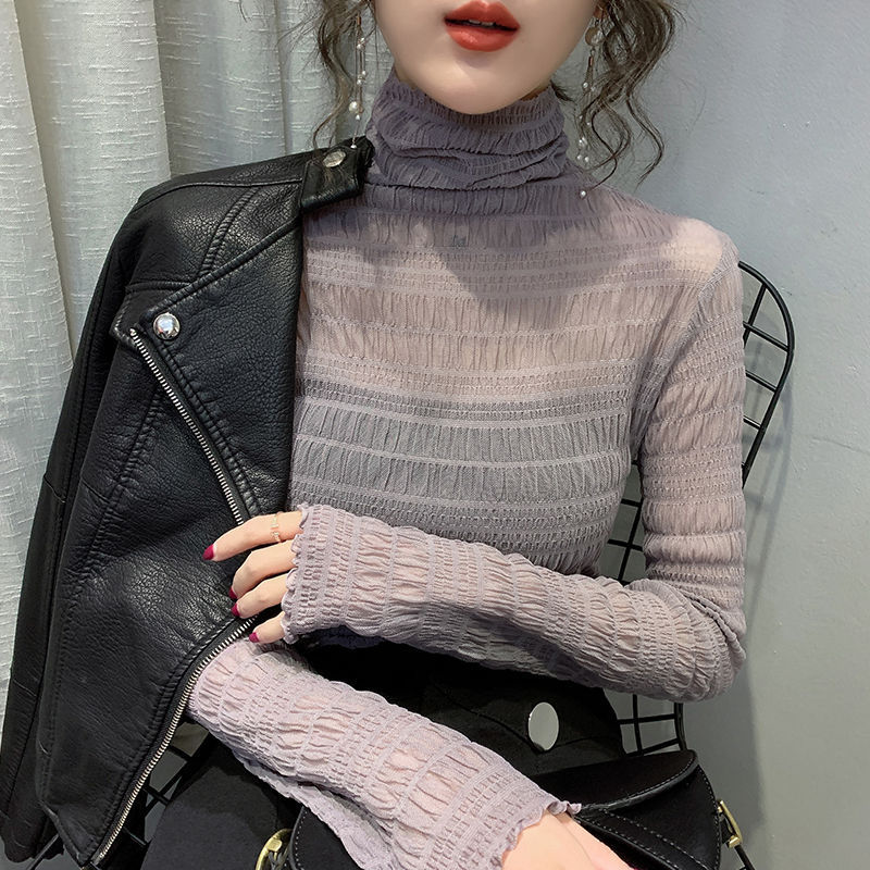 Slim-Fit Stacking And Pile-Up Collar Tops