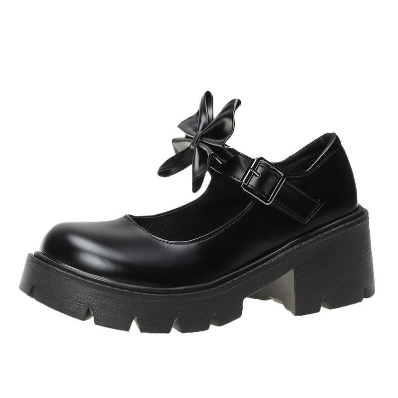 Women's Thick Sole Vintage College Mary Jane Shoes
