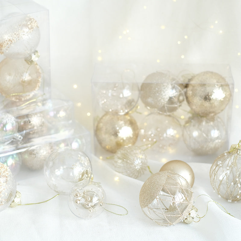 Dreamy Champagne Color Gold Retro Coffee Christmas Ball