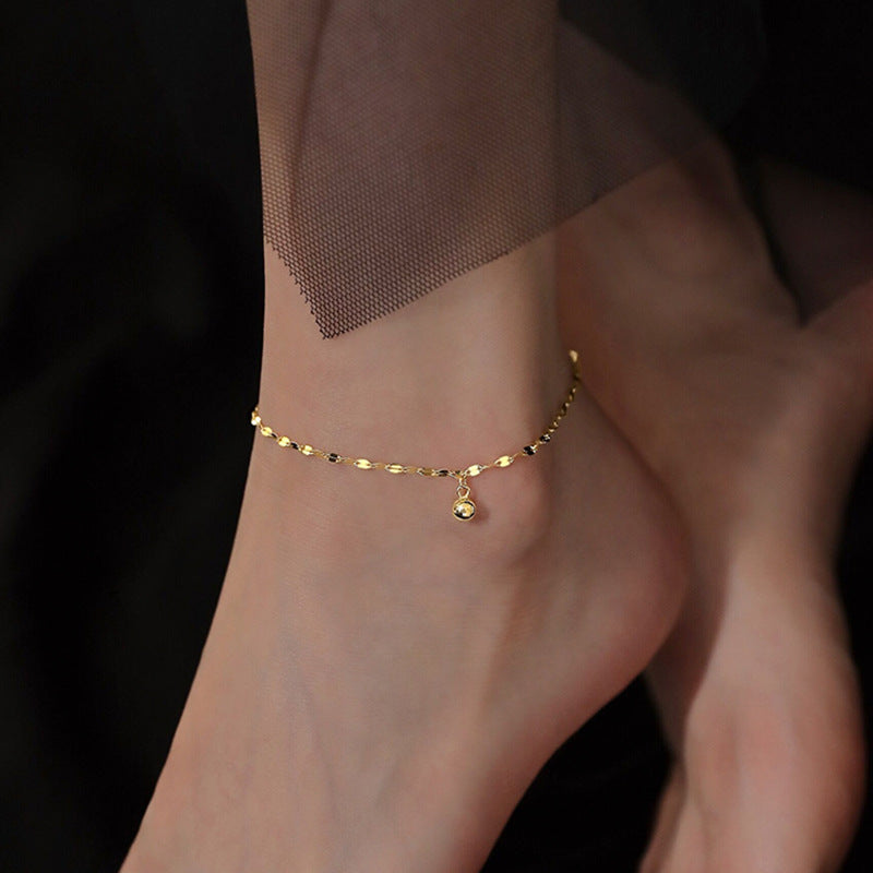 Retro Fashion Multi-layer Tassel Anklet For Women