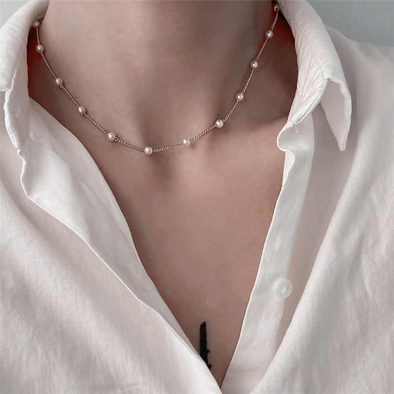 High-grade Niche Pearl Clavicle Pearl Necklace