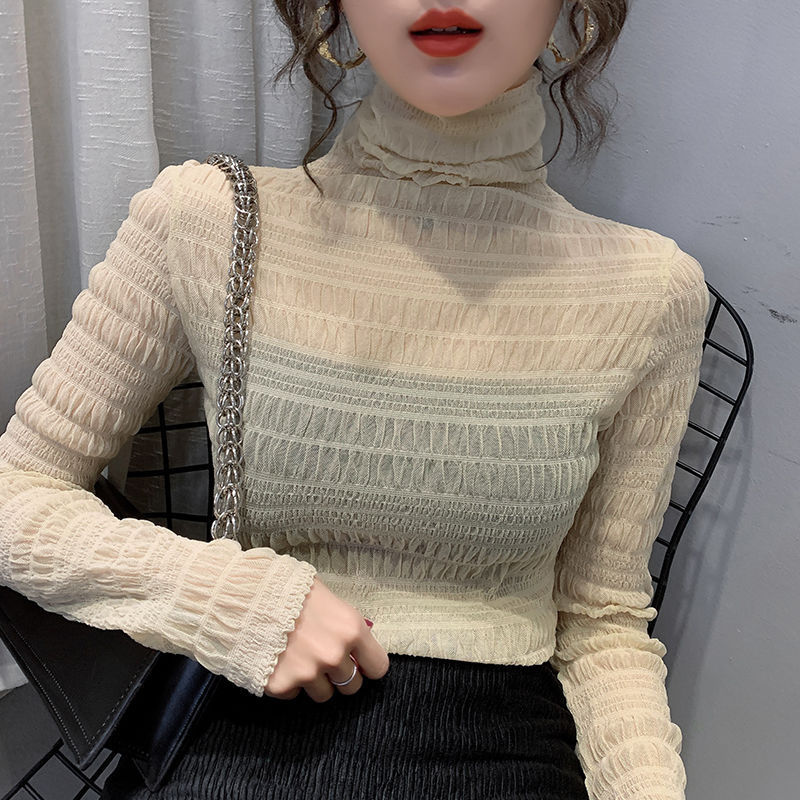 Slim-Fit Stacking And Pile-Up Collar Tops