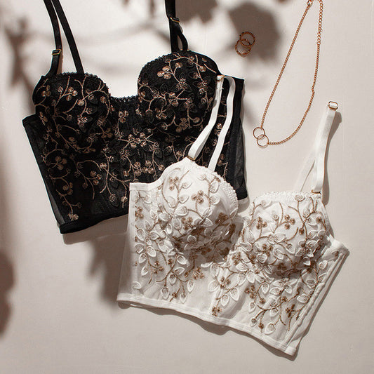 Women's French Embroidery Lace Bra
