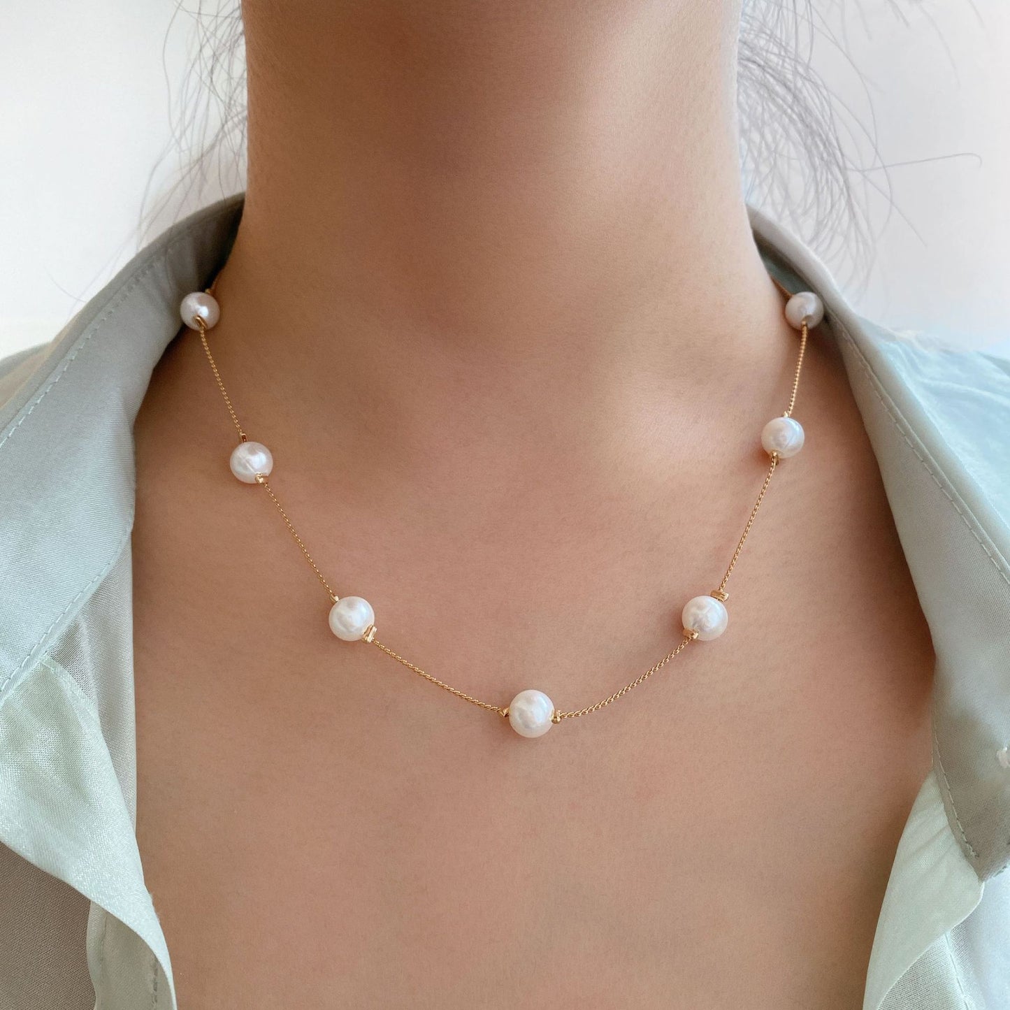 High-grade Niche Pearl Clavicle Pearl Necklace