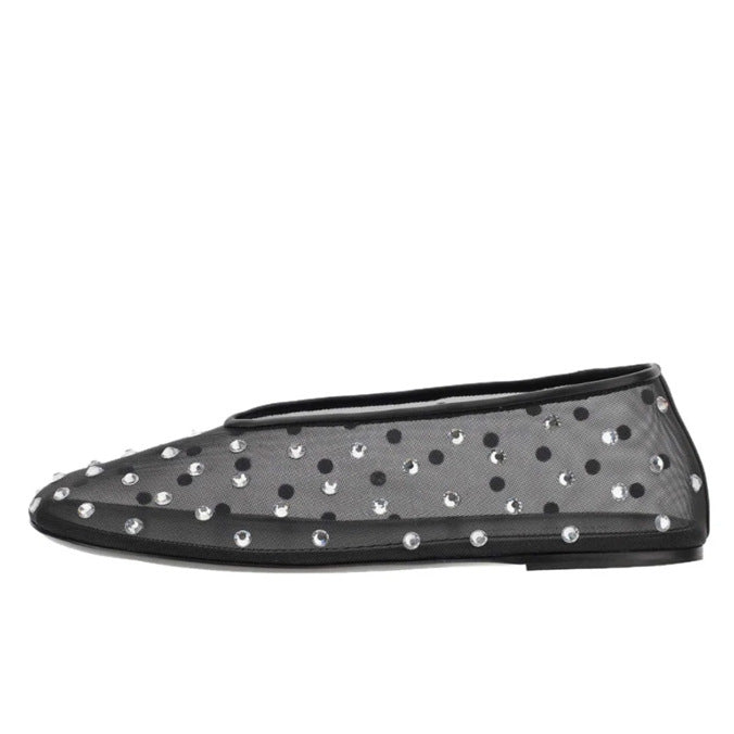 Fashionable Round Toe Rhinestone Mary Jane Shoes Women