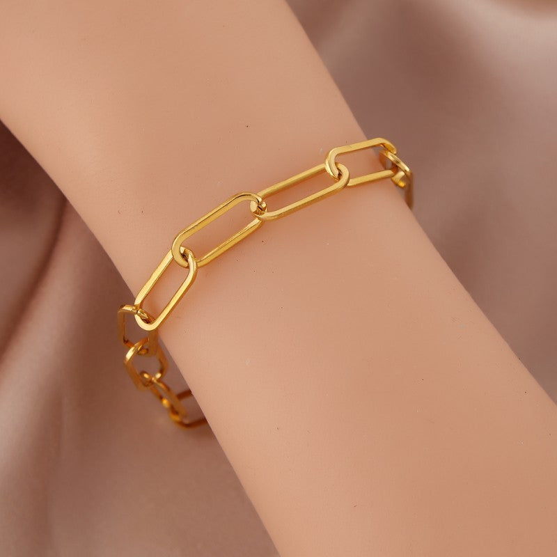 Stainless Steel Chain Stitching Bracelet