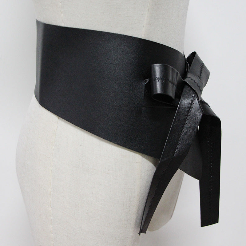 Women's Fashion Irregular Bow Bandage Waist Seal