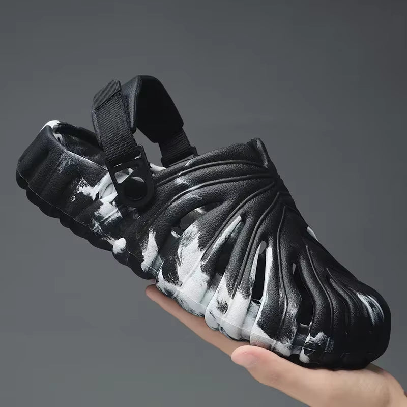 Male Slipper Platform Cloud Monstera Funny Leaf Home Soft Slides Sandals Outdoor Summer Ladies House Shoe Flat Men Female Beach