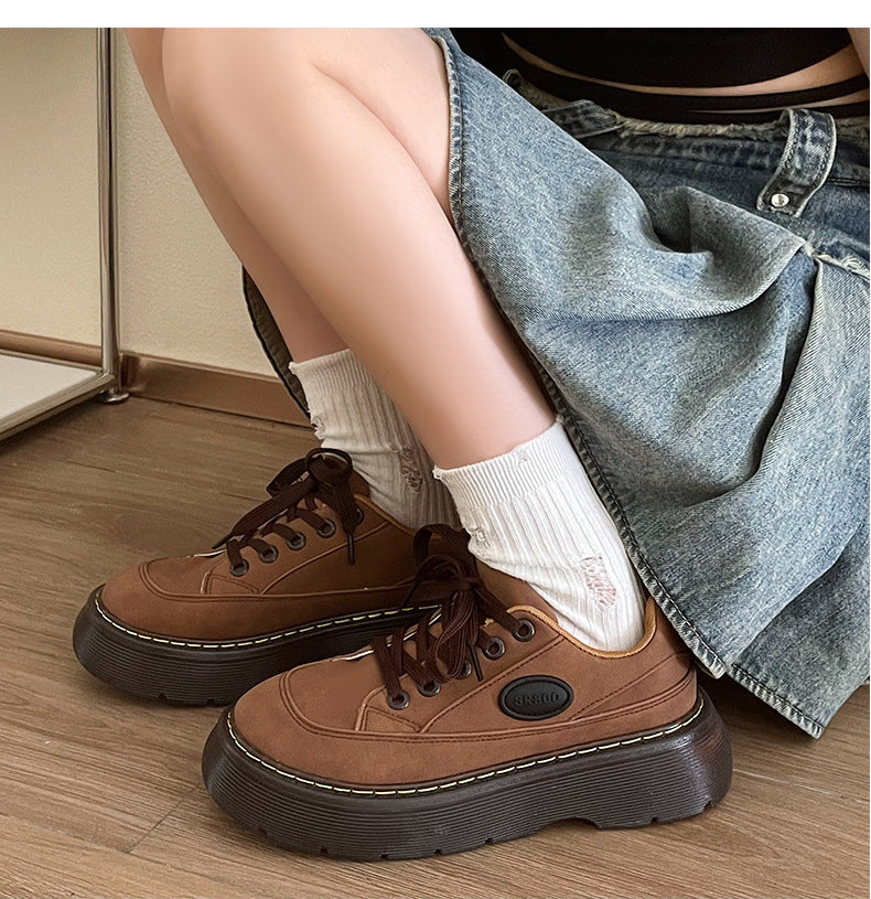 Thick Bottom Mary Jane Retro Women's Fashion Shoes